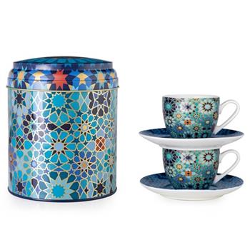 Image de Tin box Collection Moucharabieh : 2 tasses avec soucoupe