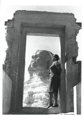 Image de Carte postale DIVAS : Oum Kalthoum et le Sphinx de Gizeh