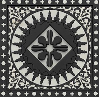 Image de Dessous de verre : Mosaïque noir et blanc